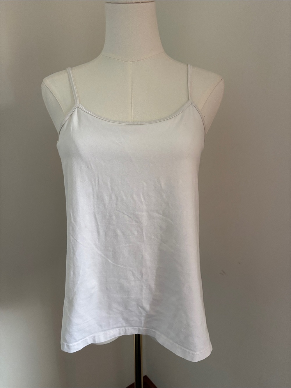 duo Maternity White Spaghetti-Strap Maternity Camisole